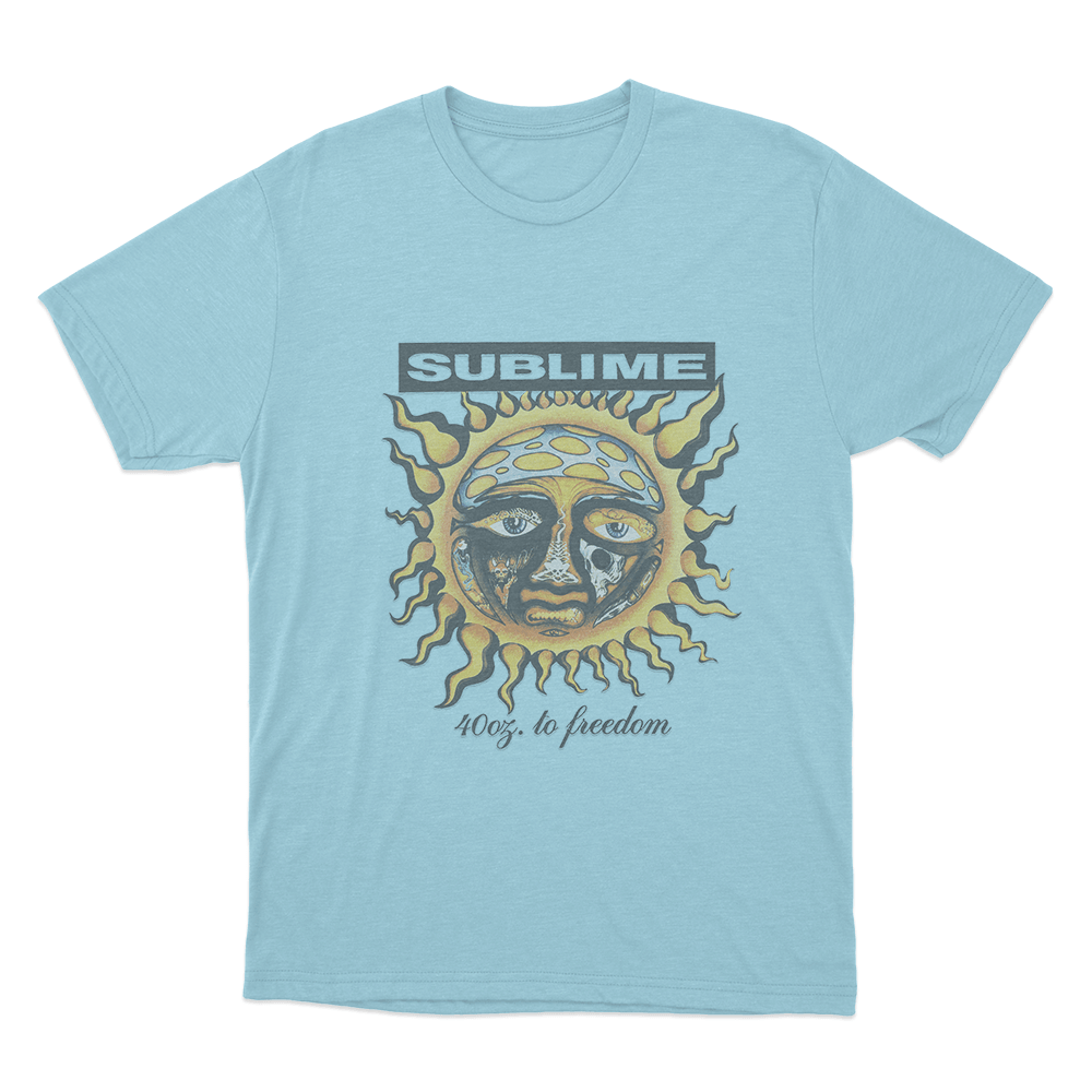 40oz to Freedom Unisex T Shirt Sky Blue 40oz to Freedom Unisex T Shirt Sky Blue