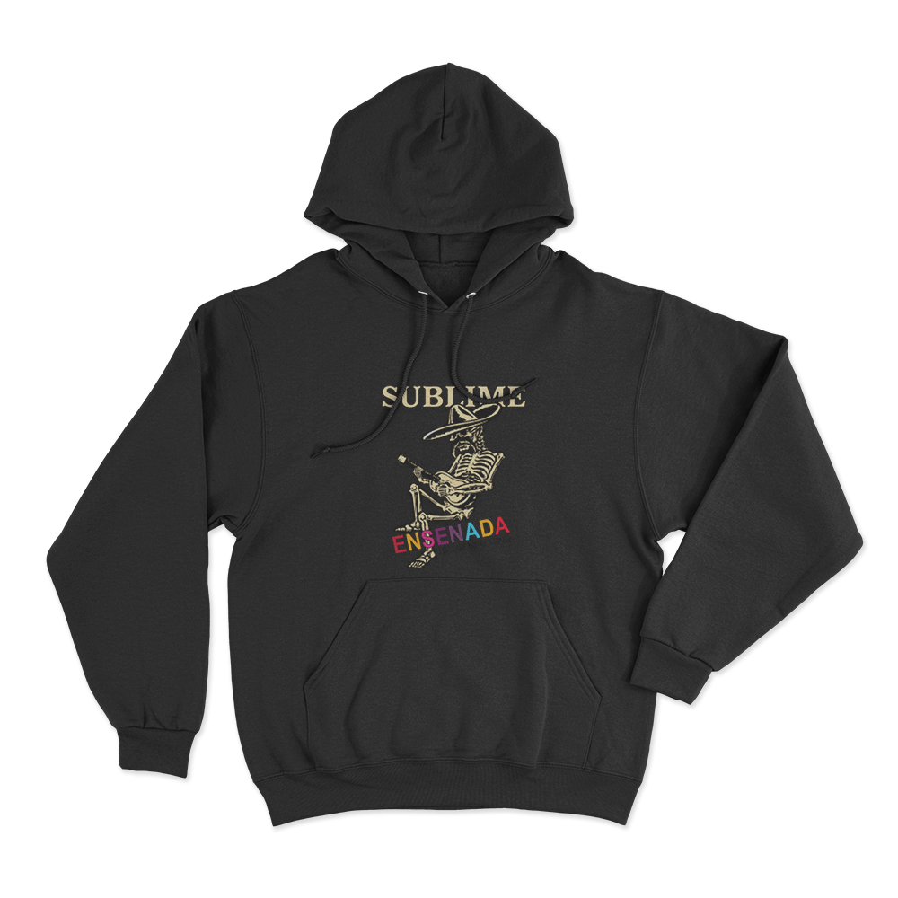 Ensenada Skeleton Unisex Hoodie Black Ensenada Skeleton Unisex Hoodie Black