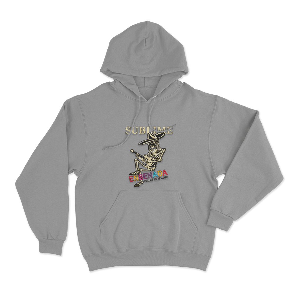 Ensenada Skeleton Unisex Hoodie Grey Ensenada Skeleton Unisex Hoodie Grey