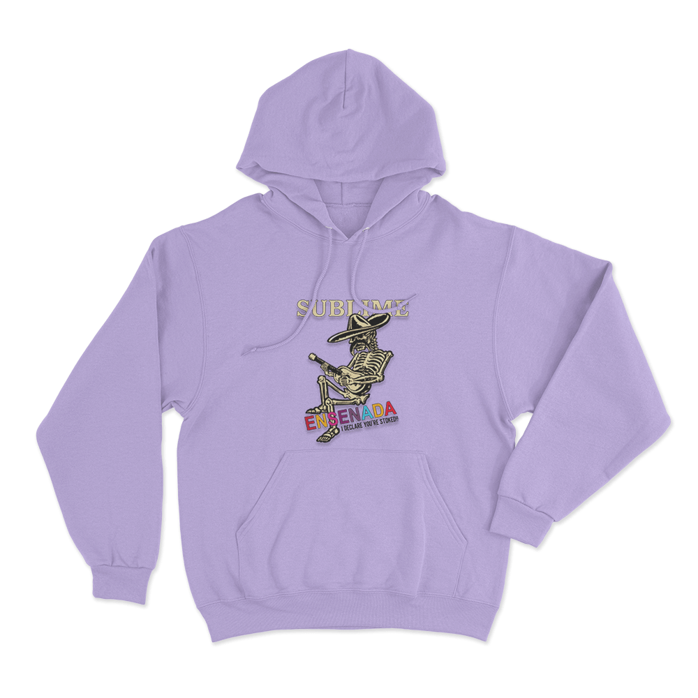 Ensenada Skeleton Unisex Hoodie Purple Ensenada Skeleton Unisex Hoodie Purple