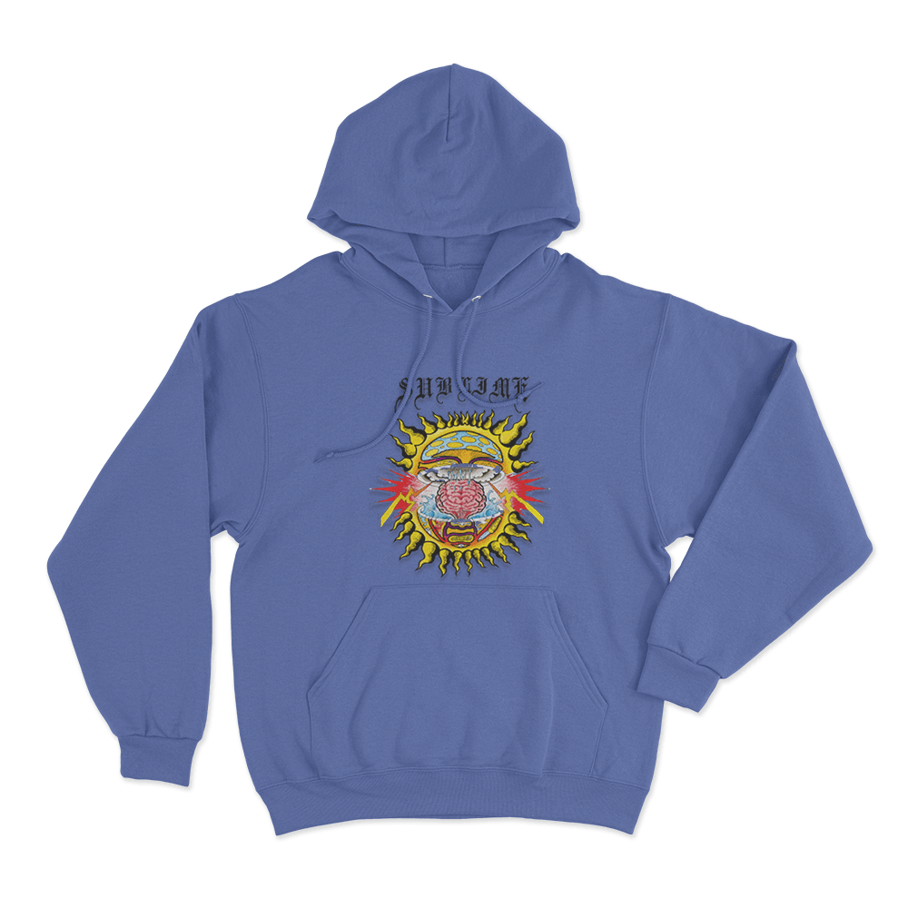 Mind-Blown Sun Unisex Hoodie Blue Mind Blown Sun Unisex Hoodie Blue