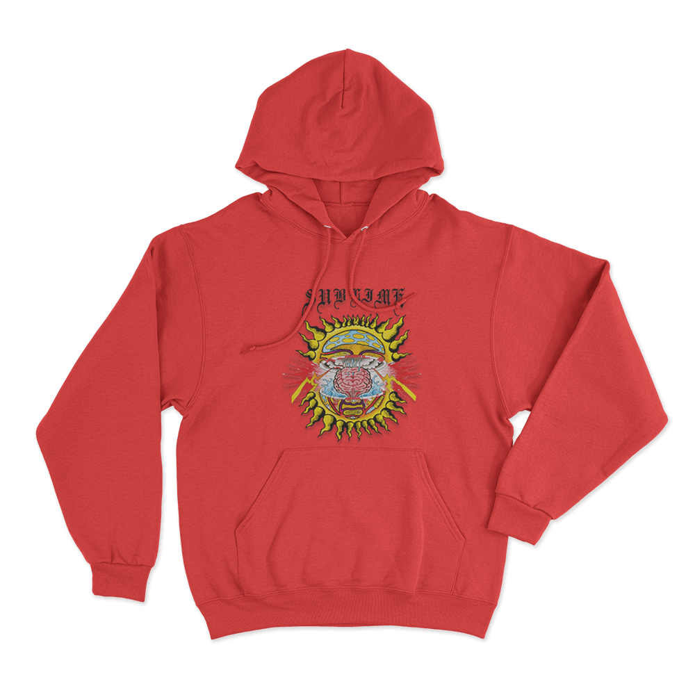 Mind-Blown Sun Unisex Hoodie Red Mind Blown Sun Unisex Hoodie Red