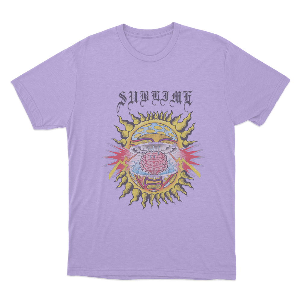 Mind-Blown Sun Unisex T Shirt Purple Mind Blown Sun Unisex T Shirt Purple