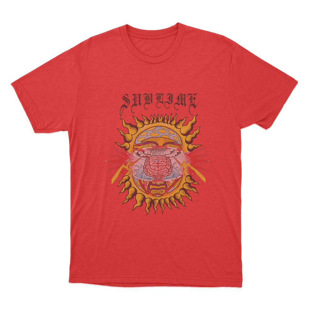 Mind-Blown Sun Unisex T Shirt Red Mind Blown Sun Unisex T Shirt Red