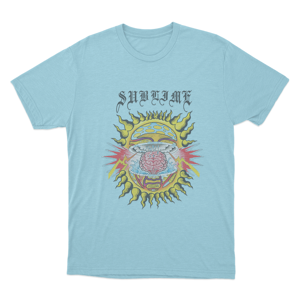 Mind-Blown Sun Unisex T Shirt Sky Blue Mind Blown Sun Unisex T Shirt Sky Blue