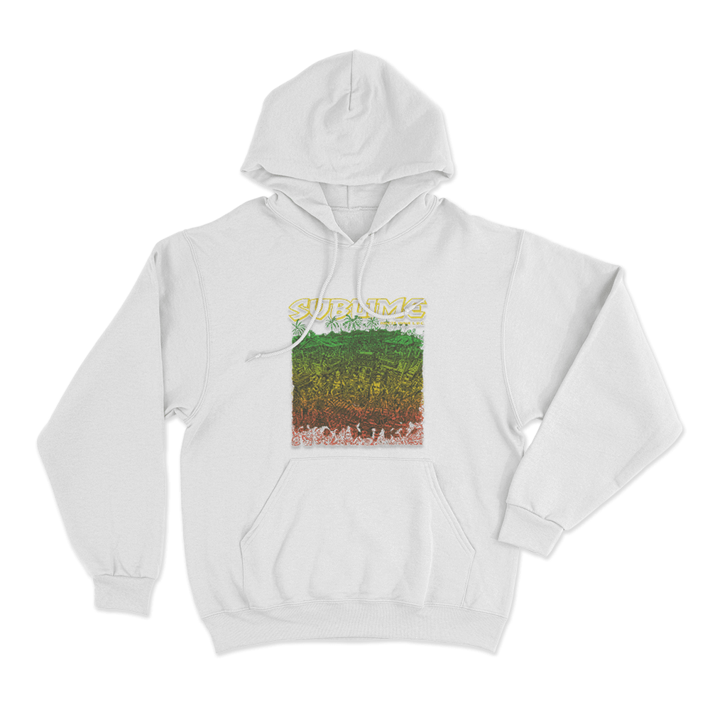 Sublime Dub Unisex Hoodie White Sublime Dub Unisex Hoodie White