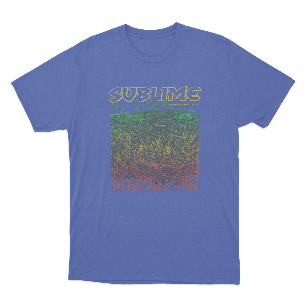 Sublime Dub Unisex T Shirt Blue Sublime Dub Unisex T Shirt Blue