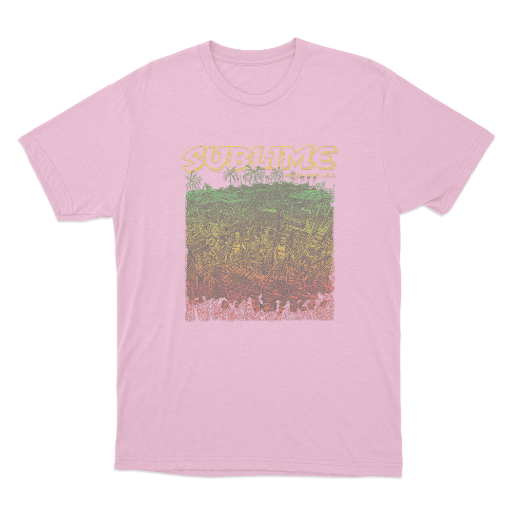 Sublime Dub Unisex T Shirt Pink Sublime Dub Unisex T Shirt Pink