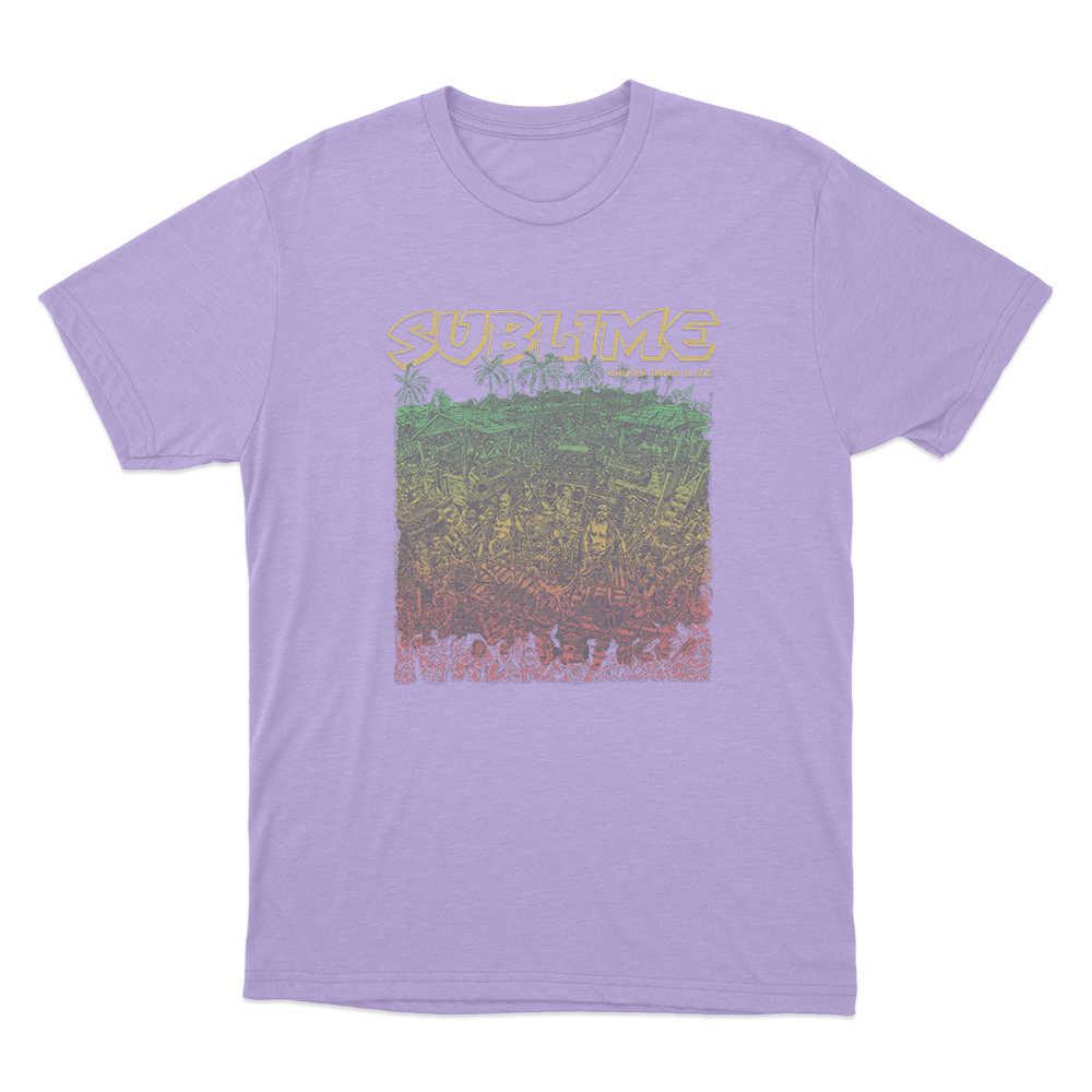 Sublime Dub Unisex T Shirt Purple Sublime Dub Unisex T Shirt Purple
