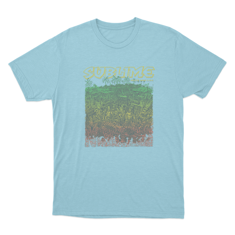 Sublime Dub Unisex T Shirt Sky Blue Sublime Dub Unisex T Shirt Sky Blue