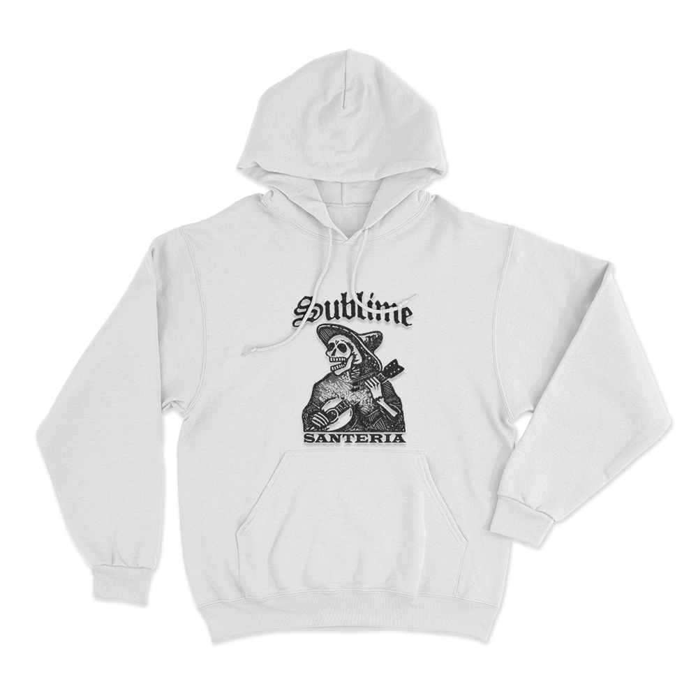 Sublime Santeria Unisex Hoodie White Sublime Santeria Unisex Hoodie White