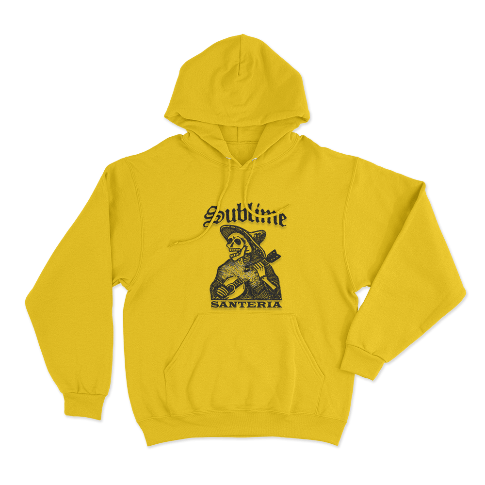 Sublime Santeria Unisex Hoodie Yellow Sublime Santeria Unisex Hoodie Yellow